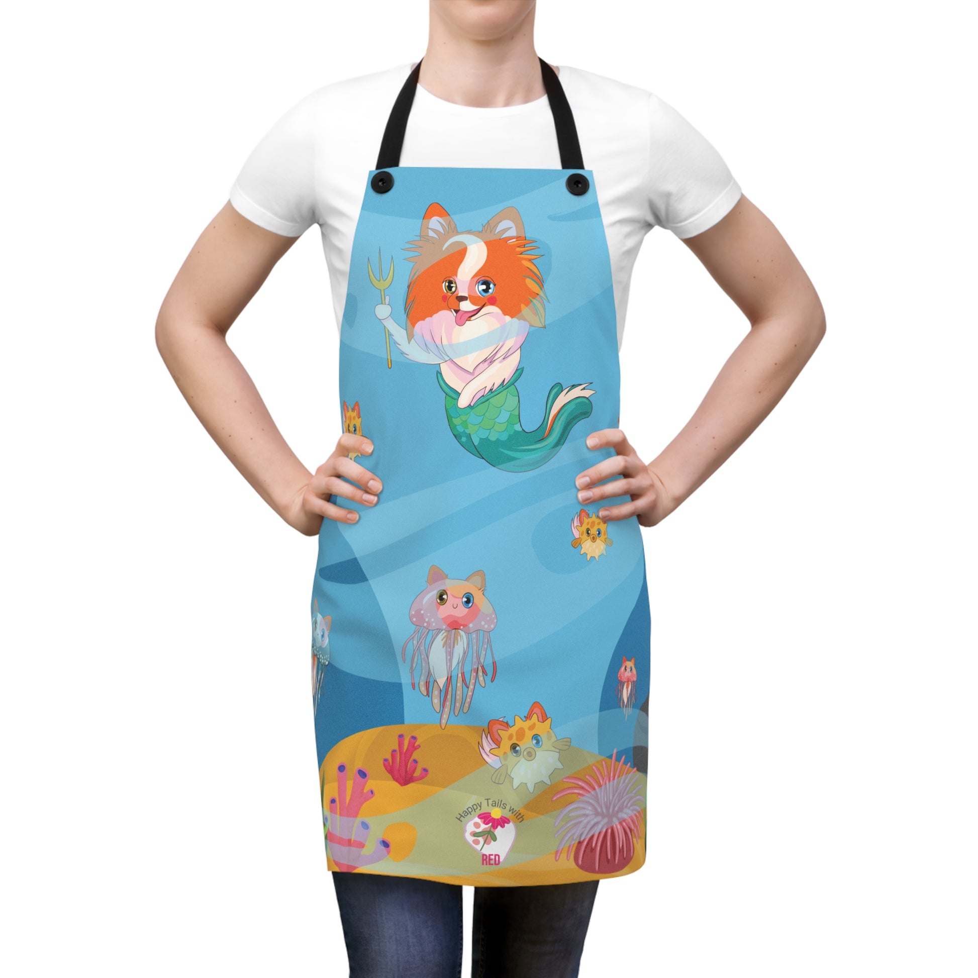 🧜REDMAID OF THE SEA APRON