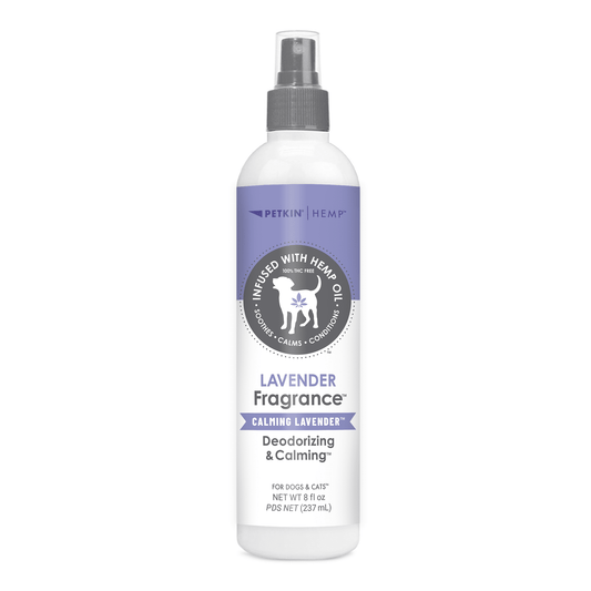 8 Fluid Ounces Lavender Fragrance Infused with Hemp Oil for Dogs and Cats. Size Is 8 Fluid Ounces.